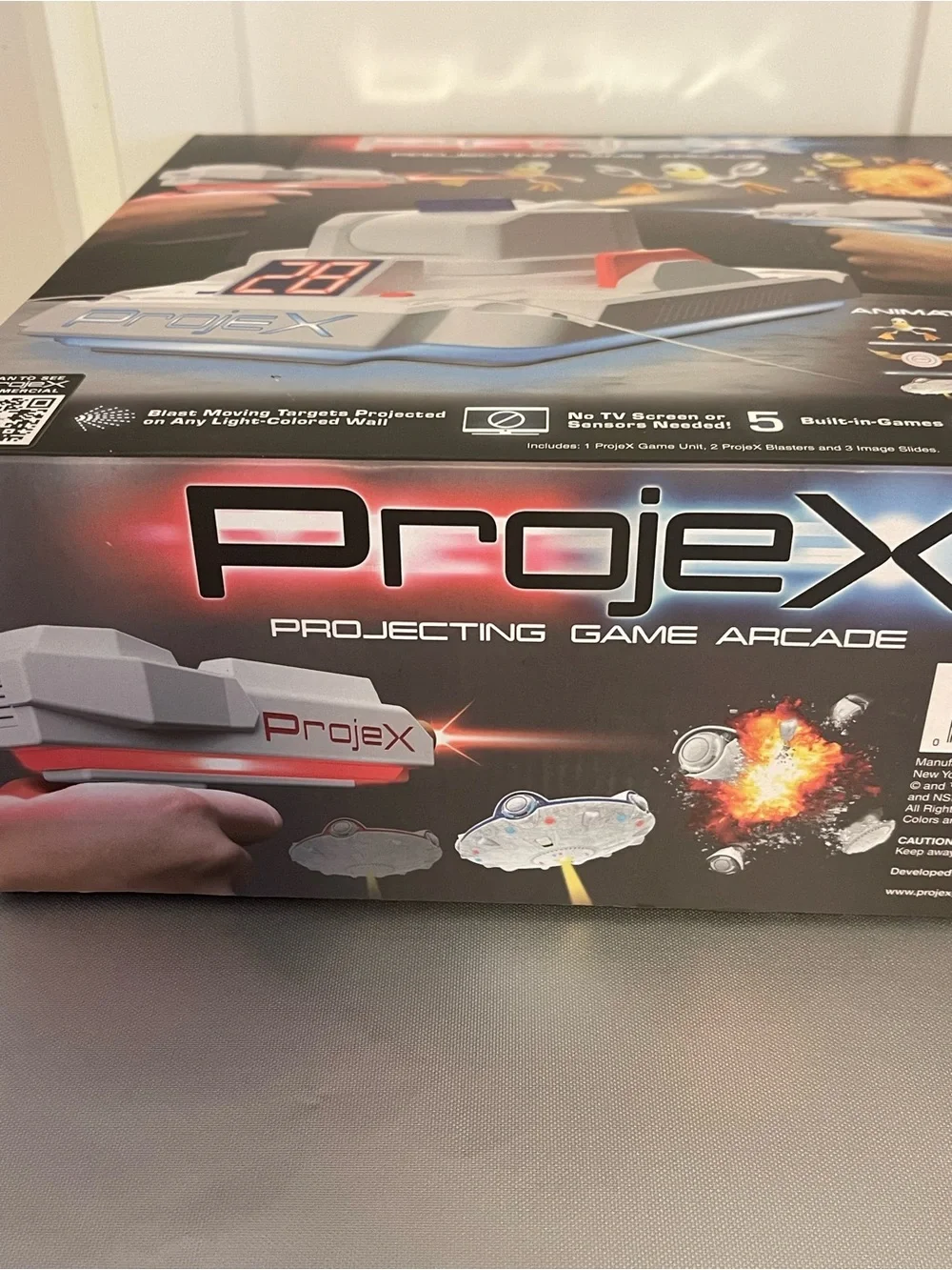 ProjeX Projecting Game Arcade - White and Gray Target Practice Game NIP Sealed